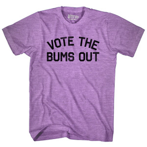 Vote The Bums Out Adult Tri-Blend T-shirt - Athletic Purple