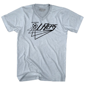 LA Lazers Indoor Soccer-Adult Tri-Blend V-neck T-shirt - Athletic White LA Lazers Indoor Soccer-Adult Tri-Blend V-neck T-shirt - Athletic White