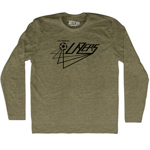 LA Lazers Indoor Soccer-Adult Tri-Blend Long Sleeve T-shirt - Military Green