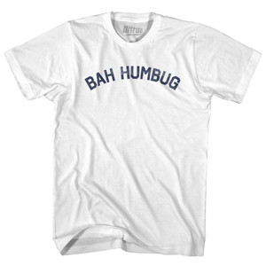 Bah Humbug Womens Cotton Junior Cut T-Shirt - White