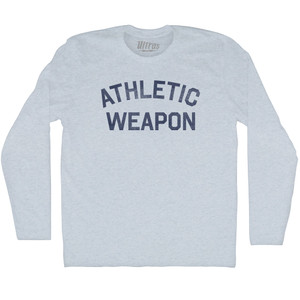 Athletic Weapon Adult Tri-Blend Long Sleeve T-shirt - Athletic White Athletic Weapon Adult Tri-Blend Long Sleeve T-shirt - Athletic White