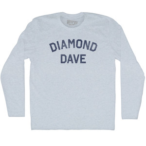 Diamond Dave Adult Tri-Blend Long Sleeve T-shirt - Athletic White Diamond Dave Adult Tri-Blend Long Sleeve T-shirt - Athletic White