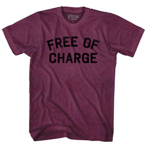 Free Of Charge Adult Tri-Blend T-shirt - Athletic Cranberry
