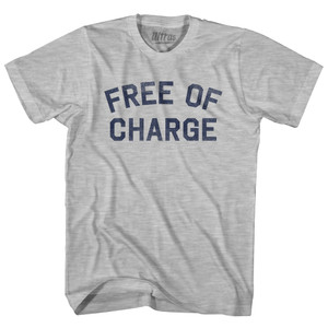 Free Of Charge Adult Cotton T-shirt - Grey Heather