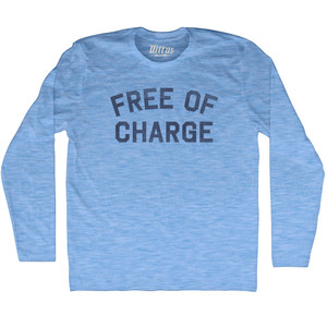 Free Of Charge Adult Tri-Blend Long Sleeve T-shirt - Athletic Blue Free Of Charge Adult Tri-Blend Long Sleeve T-shirt - Athletic Blue