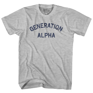 Generation Alpha Adult Cotton T-shirt - Grey Heather