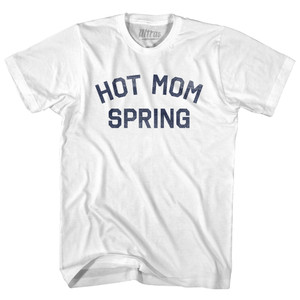 Hot Mom Spring Womens Cotton Junior Cut T-Shirt - White