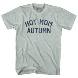 Hot Mom Autumn Adult Tri-Blend T-shirt - Athletic Cool Grey