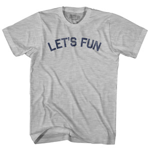 Let's Fun Youth Cotton T-shirt - Grey Heather