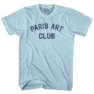 Paris Art Club Adult Cotton T-shirt - Light Blue