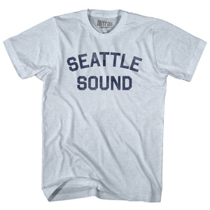 Seattle Sound Adult Tri-Blend T-shirt - Athletic White