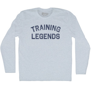 Training Legends Adult Tri-Blend Long Sleeve T-shirt - Athletic White