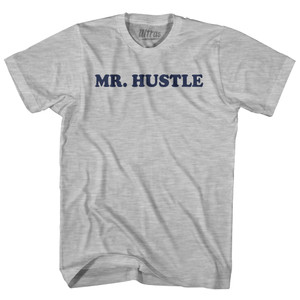 Mr Hustle Adult Cotton T-shirt - Grey Heather Mr Hustle Adult Cotton T-shirt - Grey Heather