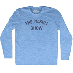 The McShit Show Adult Tri-Blend Long Sleeve T-shirt - Athletic Blue The McShit Show Adult Tri-Blend Long Sleeve T-shirt - Athletic Blue