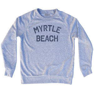 Myrtle Beach Adult Tri-Blend Sweatshirt-Heather Grey