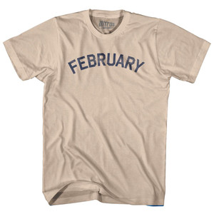 February Adult Cotton T-Shirt-Creme
