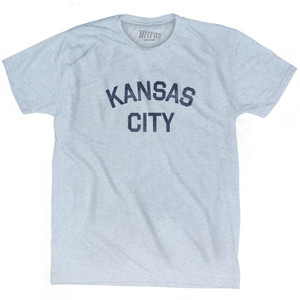 Kansas City Adult Tri-Blend T-Shirt - Athletic White Kansas City Adult Tri-Blend T-Shirt - Athletic White