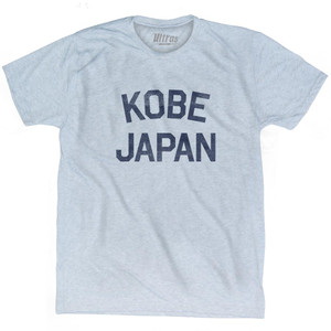 Kobe Japan Adult Tri-Blend T-Shirt - Athletic White