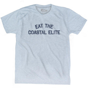 Eat The Coastal Elite Adult Tri-Blend T-Shirt - Athletic White