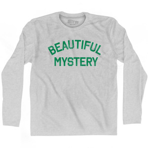 Beautiful Mystery Adult Cotton Long Sleeve T-Shirt - Grey Heather Beautiful Mystery Adult Cotton Long Sleeve T-Shirt - Grey Heather