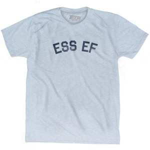 Ess Ef Adult Tri-Blend T-Shirt - Athletic White