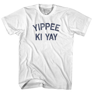 Yippee Ki Yay Youth Cotton T-Shirt - White