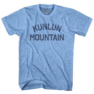 Kunlun Mountain Adult Tri-Blend T-Shirt - Athletic Blue