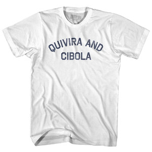 Quivira And Cibola Adult Cotton T-Shirt - White