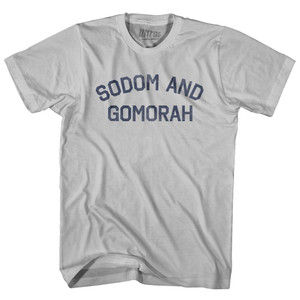 Sodom And Gomorrah Adult Cotton T-Shirt - Cool Grey