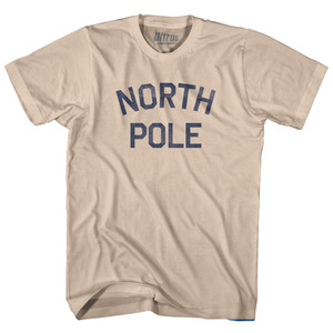 North Pole Adult Cotton T-Shirt - Creme