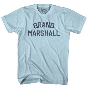 Grand Marshall Adult Cotton T-Shirt - Light Blue