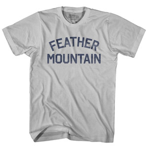 Feather Mountain Adult Cotton T-Shirt - Cool Grey