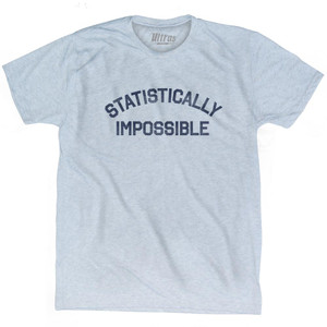 Statistically Impossible Adult Tri-Blend T-Shirt - Athletic White