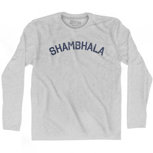 Shambhala Adult Cotton Long Sleeve T-Shirt - Grey Heather