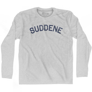 Suddene Adult Cotton Long Sleeve T-Shirt - Grey Heather