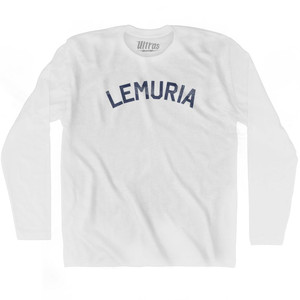 Lemuria Adult Cotton Long Sleeve T-Shirt - White