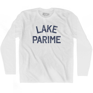 Lake Parime Adult Cotton Long Sleeve T-Shirt - White