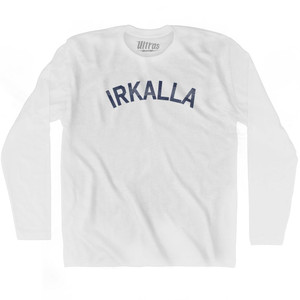 Irkalla Adult Cotton Long Sleeve T-Shirt - White