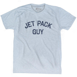 Jet Pack Guy Adult Tri-Blend T-Shirt - Athletic White