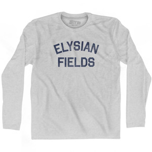 Elysian Fields Adult Cotton Long Sleeve T-Shirt-Grey Heather