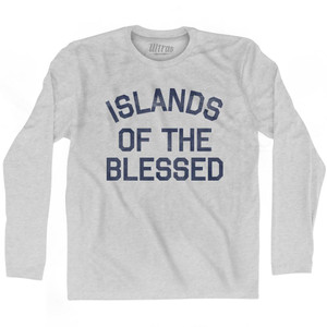 Islands Of The Blessed Adult Cotton Long Sleeve T-Shirt - Grey Heather Islands Of The Blessed Adult Cotton Long Sleeve T-Shirt - Grey Heather