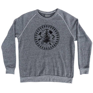 Iroquois Passport Adult Tri-Blend Sweatshirt - Athletic Grey