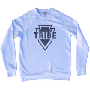 Tribe Logo Adult Tri-Blend Sweatshirt - White