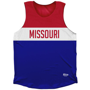 Missouri Finish Line Athletic Tank Top-Blue