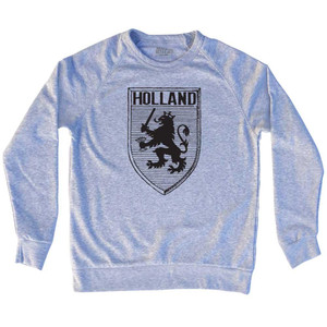 Holland Shield Adult Tri-Blend Sweatshirt - Heather Grey