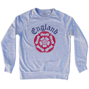 England Rose Adult Tri-Blend Sweatshirt - Heather Grey