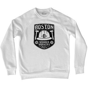 Boston Wonder Workers Adult Tri-Blend Sweatshirt-White