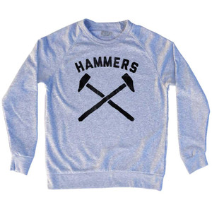 Hammers Adult Tri-Blend Sweatshirt - Heather Grey