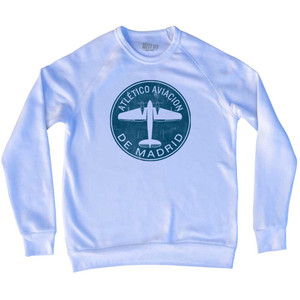 Atletico Aviacion Adult Tri-Blend Sweatshirt - White