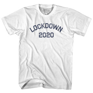 Lockdown 2020 Womens Cotton Junior Cut T-Shirt - White